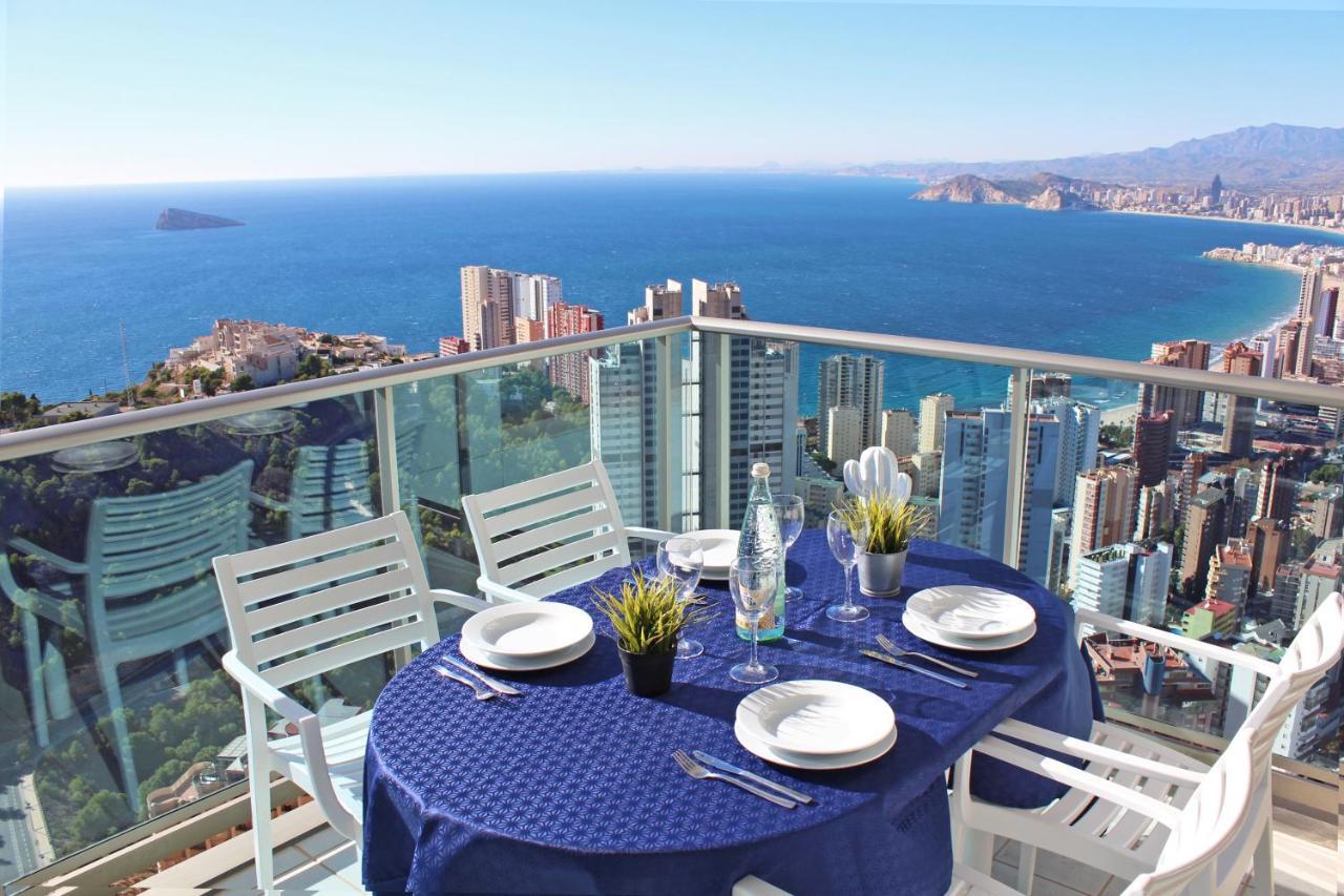 High Rise Apartment On The 39Th Floor With Private Terrace And Sea Views Benidorm Ngoại thất bức ảnh