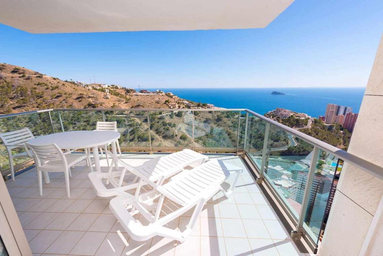High Rise Apartment On The 39Th Floor With Private Terrace And Sea Views Benidorm Ngoại thất bức ảnh