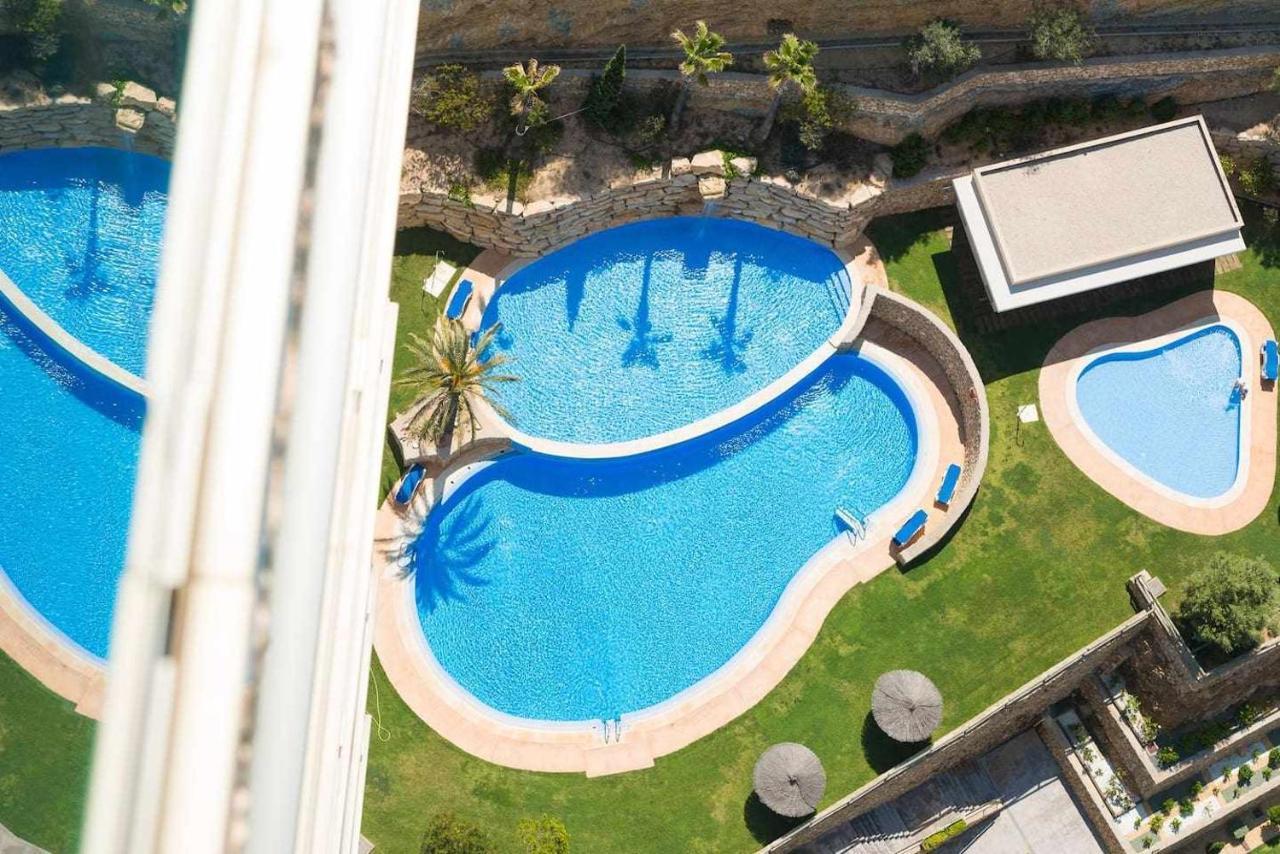 High Rise Apartment On The 39Th Floor With Private Terrace And Sea Views Benidorm Ngoại thất bức ảnh